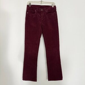 Patagonia Corduroy Pants 26 Reg Oxblood Red Womens Organic Cotton 55060